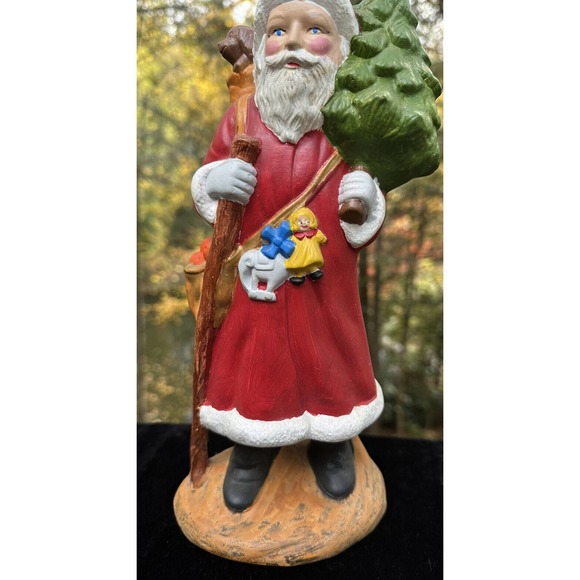 VTG Hand Painted Ceramic 11” Santa Claus/St Nicholas Provincial Mold USA -CH7 - Picture 2 of 11